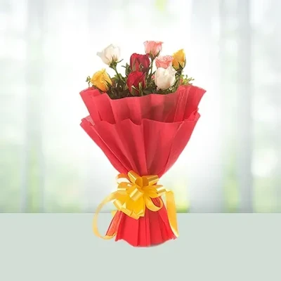 Flowers Bouquet of Charming Mix Roses