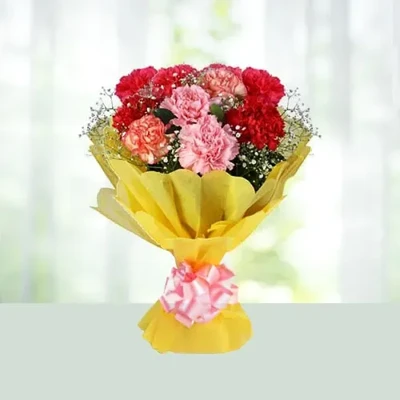 Flowers Bouquet-Mixed Carnations