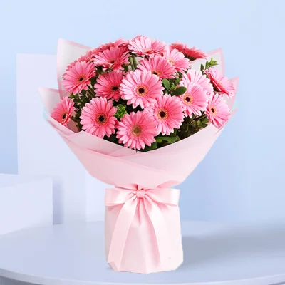 Adorable Pink Gerberas Bouquet