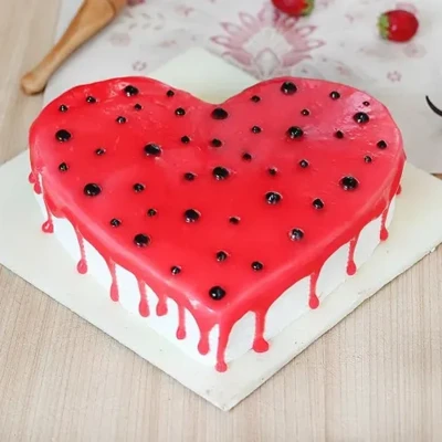 Strawberry Heart cake