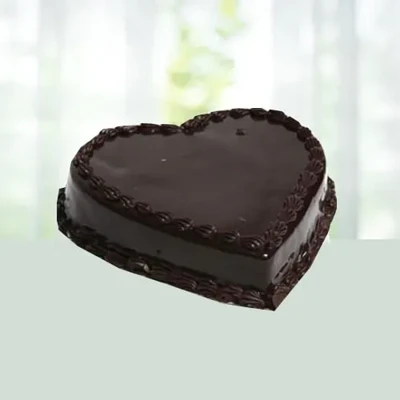 1Kg Heart Shape Chocolate Cake