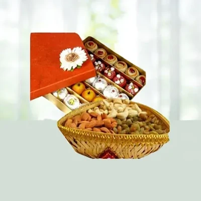 500gm Mixed Sweets With Dry Fruits