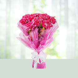 Flowers Bouquet- Pink Carnations