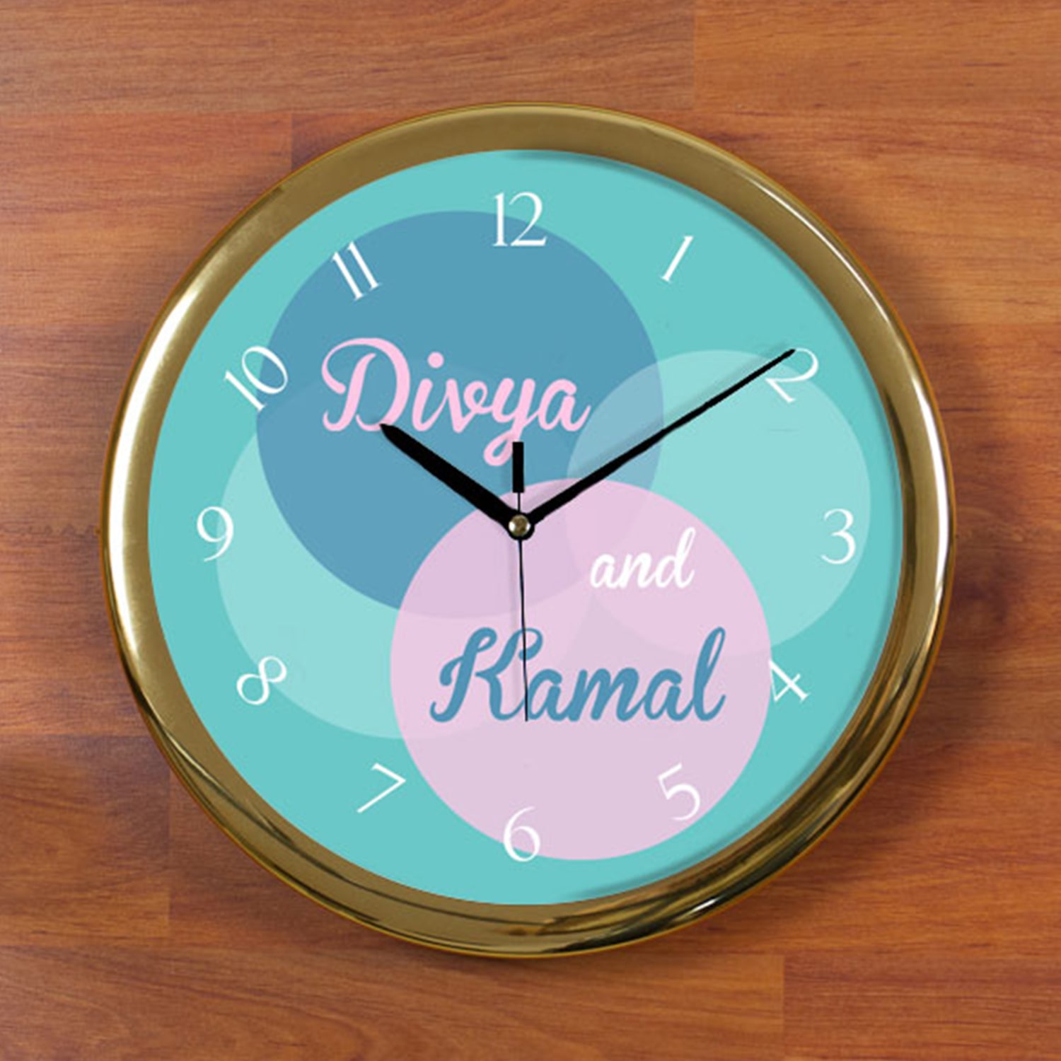 Best Couple Personalized Wall Clock - Round